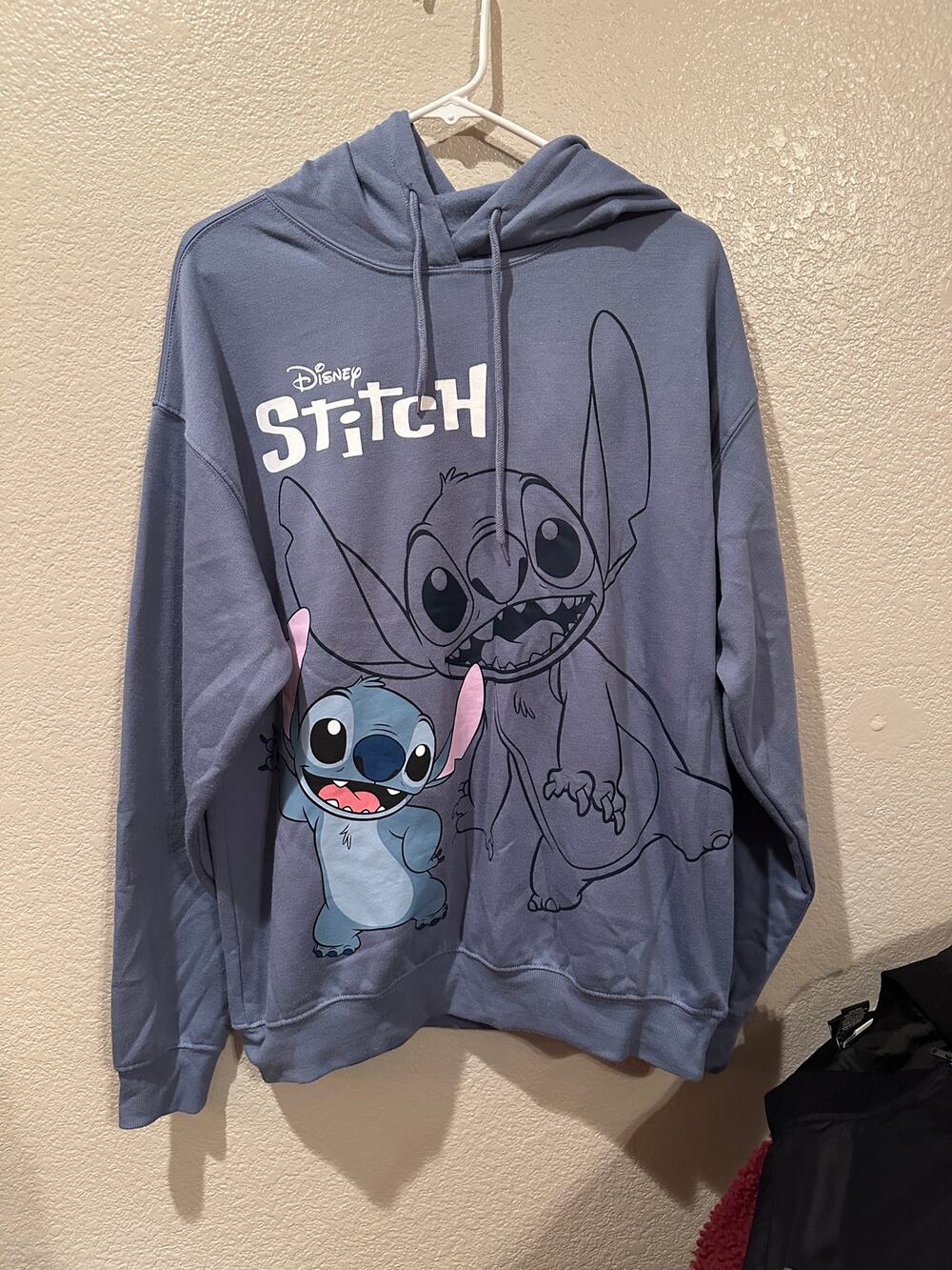 NWOT Disney Stitch Blue Hoodie L